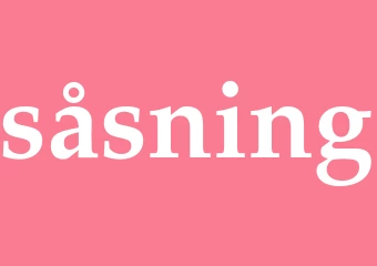 Synonym såsning