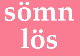 Synonym sömnlös