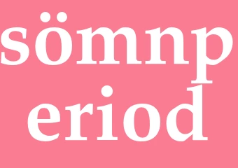 Synonym sömnperiod