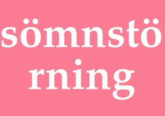 Synonym sömnstörning