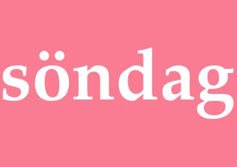 Synonym söndag