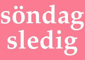 Synonym söndagsledig