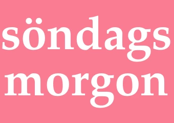 Synonym söndagsmorgon