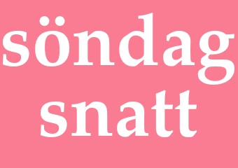 Synonym söndagsnatt