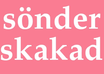 Synonym sönderskakad