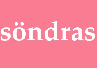 Synonym söndras