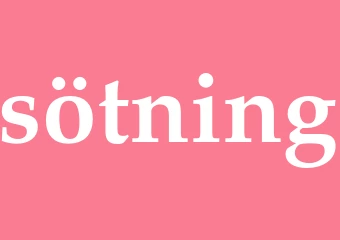 Synonym sötning