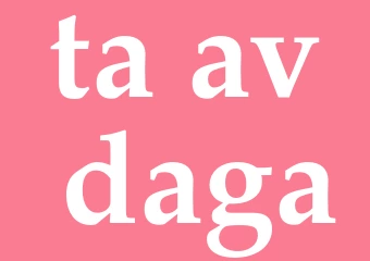 Synonym ta av daga