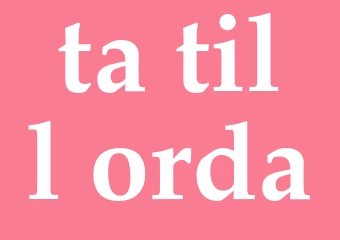 Synonym ta till orda