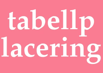 Synonym tabellplacering