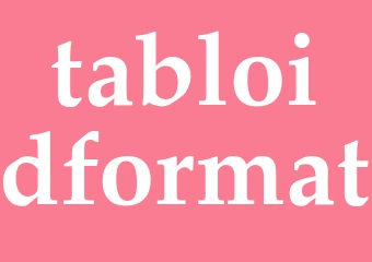 Synonym tabloidformat