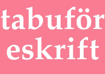 Synonym tabuföreskrift