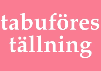 Synonym tabuföreställning
