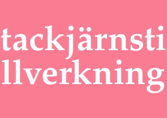 Synonym tackjärnstillverkning