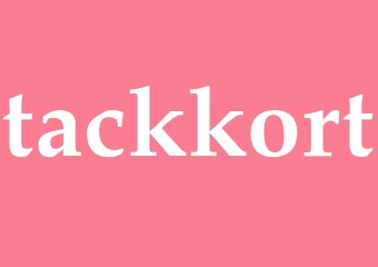 Synonym tackkort