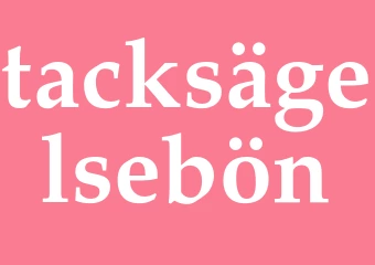 Synonym tacksägelsebön