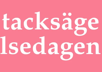 Synonym tacksägelsedagen