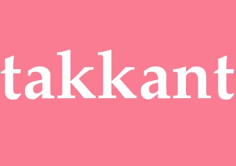 Synonym takkant