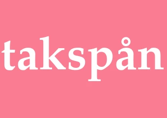 Synonym takspån