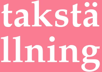 Synonym takställning