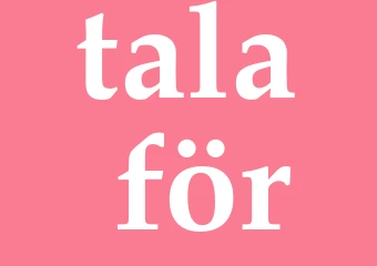 Synonym tala för