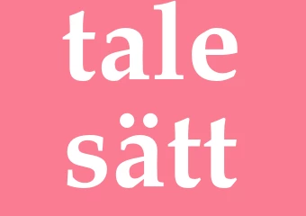 Synonym talesätt