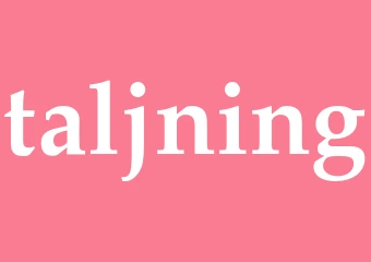 Synonym taljning