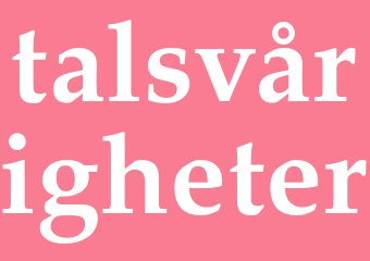 Synonym talsvårigheter