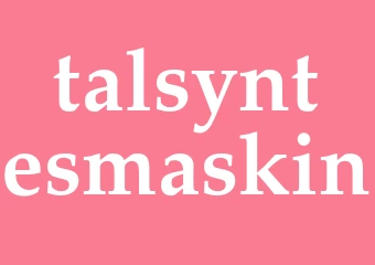 Synonym talsyntesmaskin