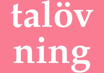 Synonym talövning
