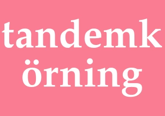 Synonym tandemkörning