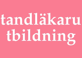 Synonym tandläkarutbildning