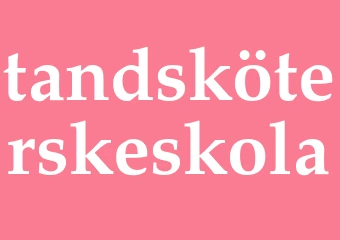 Synonym tandsköterskeskola
