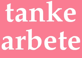 Synonym tankearbete