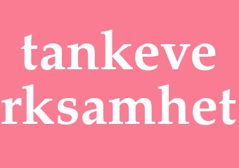 Synonym tankeverksamhet