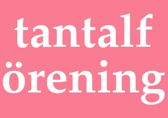 Synonym tantalförening