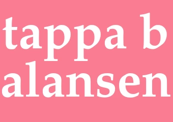 Synonym tappa balansen