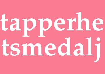 Synonym tapperhetsmedalj