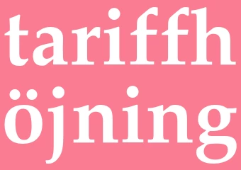 Synonym tariffhöjning
