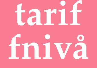 Synonym tariffnivå