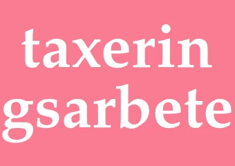 Synonym taxeringsarbete