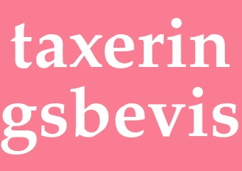 Synonym taxeringsbevis