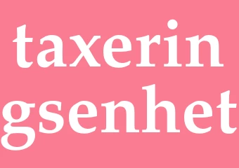 Synonym taxeringsenhet