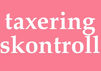 Synonym taxeringskontroll