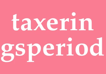 Synonym taxeringsperiod