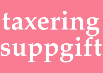 Synonym taxeringsuppgift