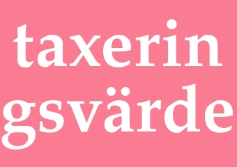 Synonym taxeringsvärde