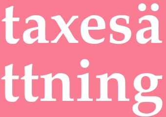 Synonym taxesättning