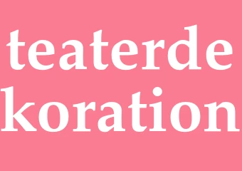 Synonym teaterdekoration