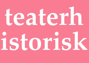 Synonym teaterhistorisk